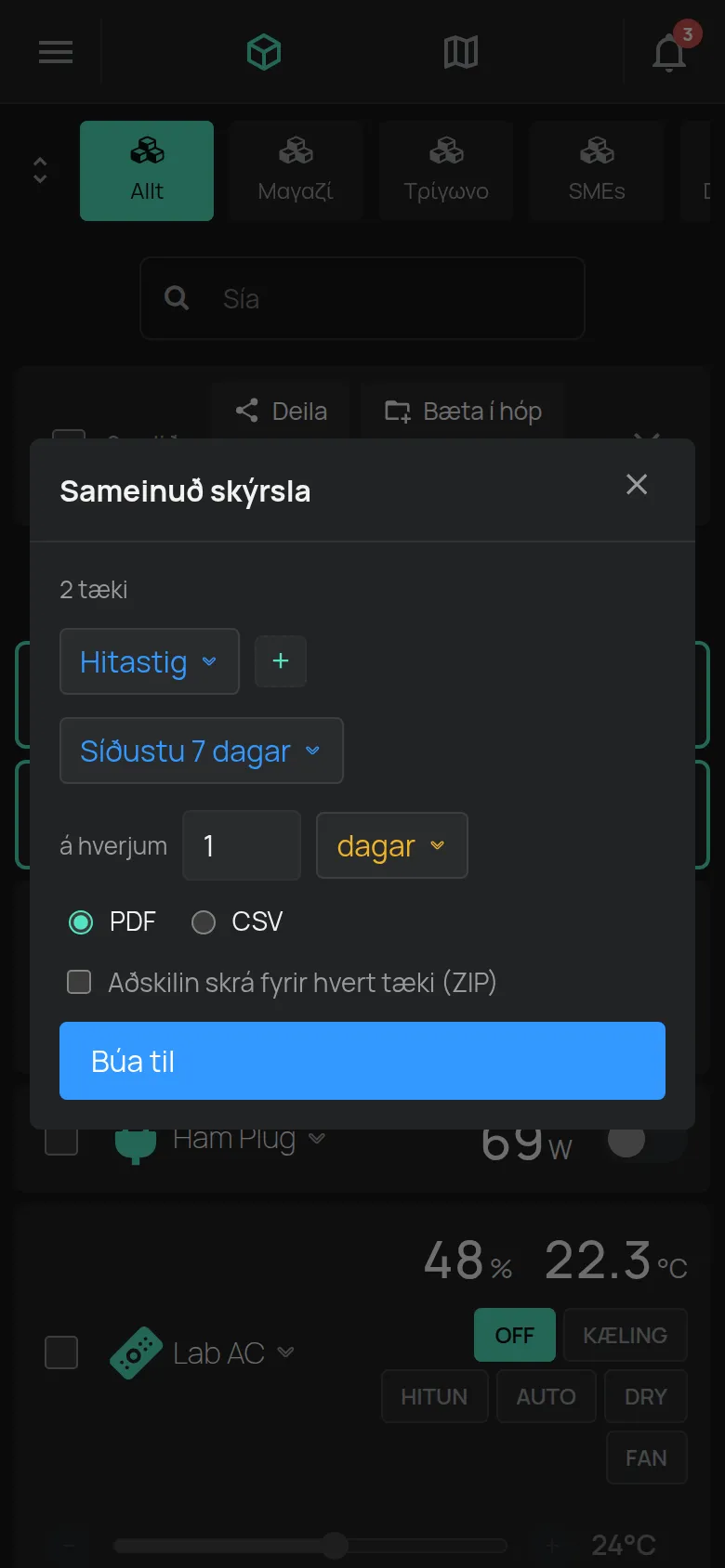 Glugginn Sameinuð skýrsla
