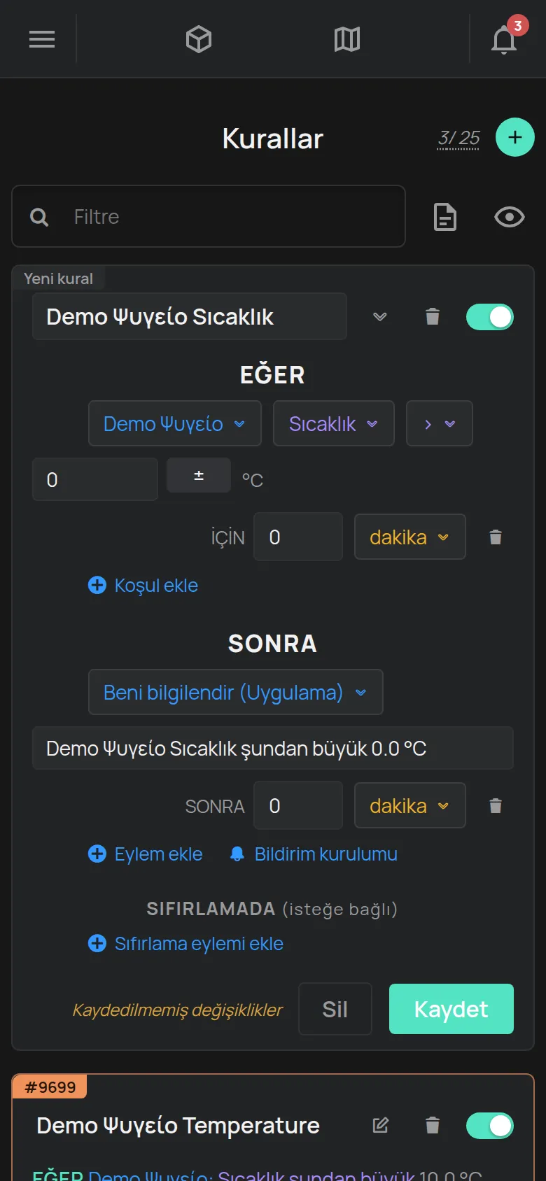 Koşulları ve eylemleriyle yeni bir kural